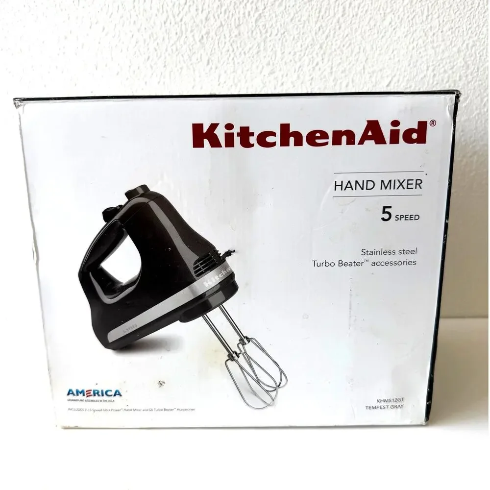 KitchenAid Black 5-Speed 120V Hand Mixer (Mixer Only)